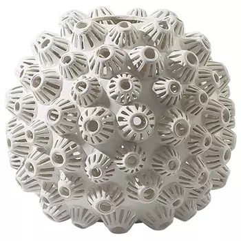 Декоративная ваза Unique Sea ​​Urchin White Vase