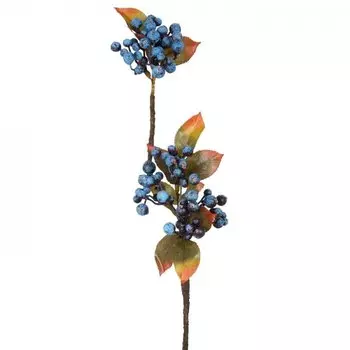 Декоративный искусственный цветок Branch Blue Berries