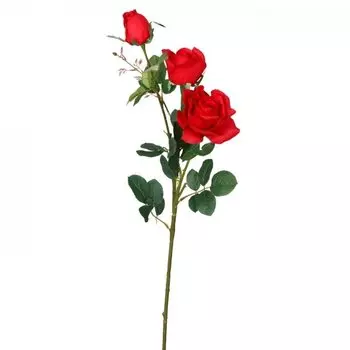 Декоративный искусственный цветок Large Branch Red Rose