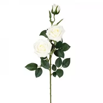 Декоративный искусственный цветок Large Branch White Rose