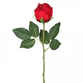 Декоративный искусственный цветок Mini Red Rose