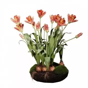Декоративный искусственный цветок Orange Tulips