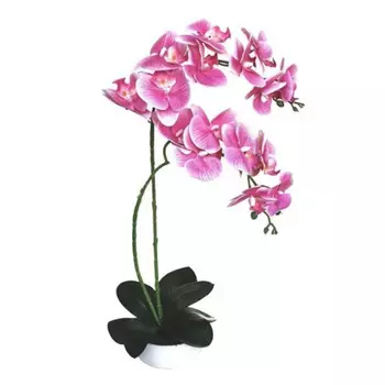 Декоративный искусственный цветок Orchid pink