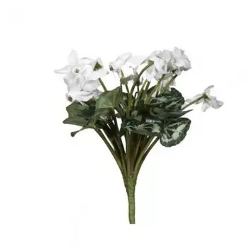 Декоративный искусственный цветок White Cyclamen