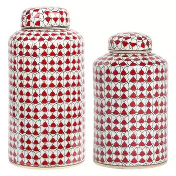 Декоративный сосуд Red ornament
