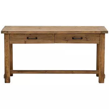 Деревянная консоль с двумя ящиками Pio Wooden Console