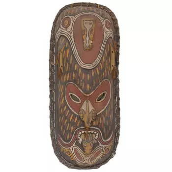 Деревянная расписная маска ручной работы Great Papuan Mask