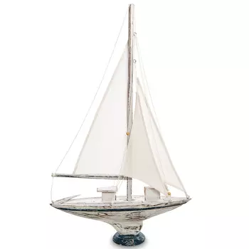 Деревянная статуэтка в виде парусника Sailboat Statuette