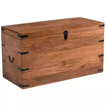 Деревянный сундук из массива манго Mango Wooden Chest Brown