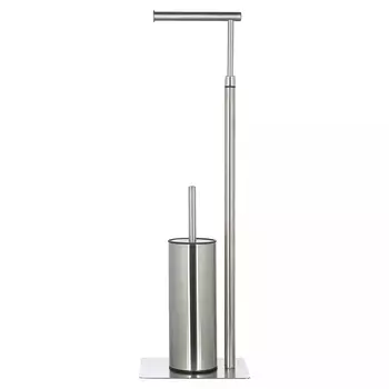 Держатель для туалетной бумаги с ершиком Chrome Bathroom Accessory