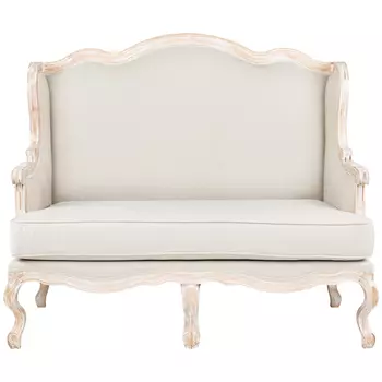 Диван двухместный из массива бука бежевый Solid Luxury
