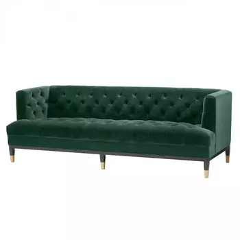 Диван Eichholtz Sofa Castelle dark green