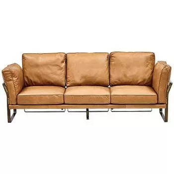 Диван кожаный Didier Beige Leather Sofa