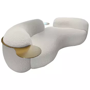 Диван Lammert White Boucle Sofa