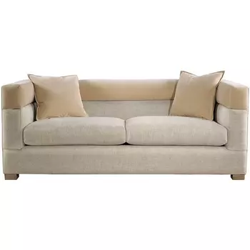 Диван Modena Sofa Linen and Velvet Sofa