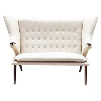 Диван Papa Bear Loveseat Ivory Linen