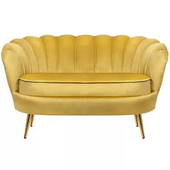 Диван желтый seashell yellow
