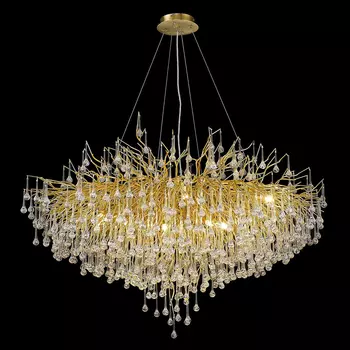 Дизайнерская люстра Freezing Rain Золотистая