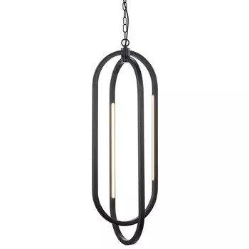 Двойной овальный подвесной светильник Roll and Hill Black