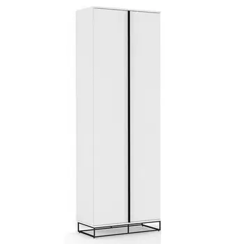 Двухдверный шкаф белого цвета Strict Lines