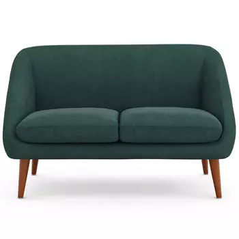 Двухместный диван с обивкой из велюра Belanger Sofa