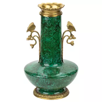 Фарфоровая ваза с малахитовым узором MALACHITE