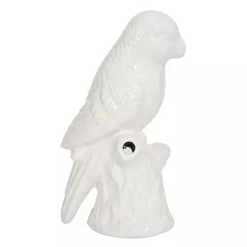 Фигурка керамика белый попугай Small Parrot