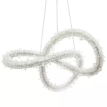 Фигурная люстра с хрустальным декором Gilbertine Crystal Curly Ring Chandelier