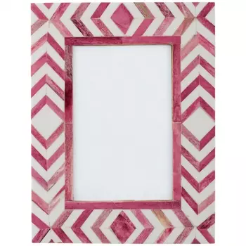 Фоторамка кость Pink Indian Bone Inlay photo frame