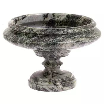Фруктовница средняя из натурального камня Змеевик Шабровский Natural Stone Fruit Bowls