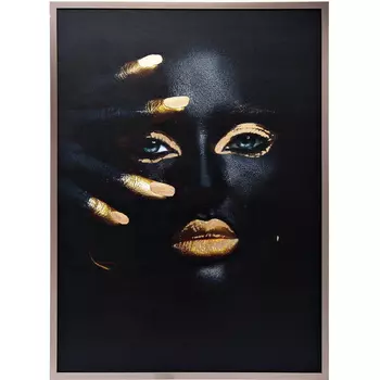 Холст с росписью потали The Black Lady