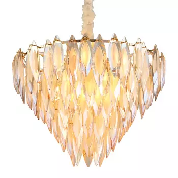 Хрустальная Люстра Feather Золото