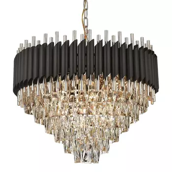 Хрустальная Люстра Waist Черная Матовая