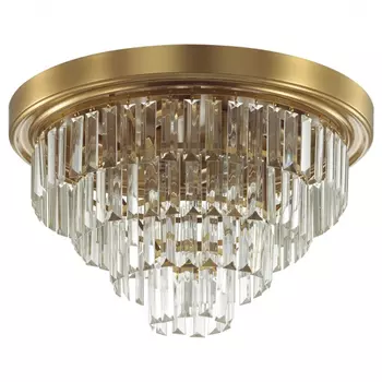Хрустальная потолочная люстра Crystal Fountain Maxi Латунь