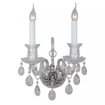 Хрустальное Бра Crystal Tears Хромовое