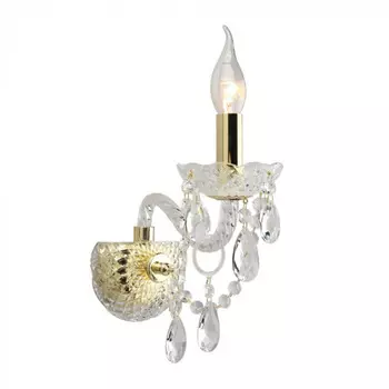 Хрустальное Бра Tears Золотое