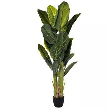Искусственный банановый куст в горшке
