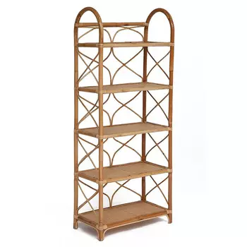 Этажерка Rattan Wicker Bookcase