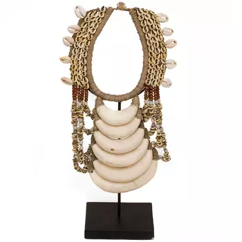 Этническое ожерелье из ракушек Beige Shells Necklace
