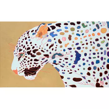 Картина Белый Ягуар White Predatory Jaguar