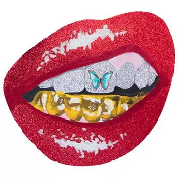 Картина "Grill Cut Out With Butterfly”