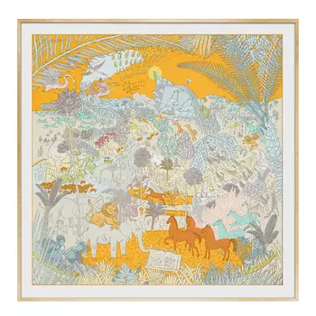 Картина Hermes Le Carnaval des Animaux Orange