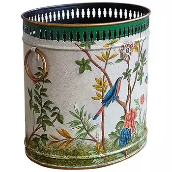 Кашпо из металла в стиле Шинуазри Chinoiserie Flower Pot