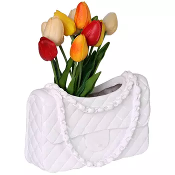 Кашпо в виде сумки Bag Vase White
