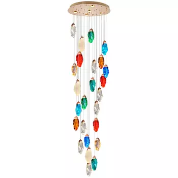 Каскадная люстра с цветными плафонами Soar Colorful Cascade Chandelier