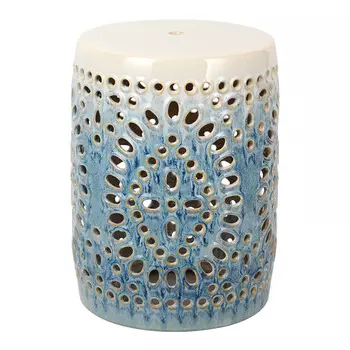 Керамический табурет Blue Openwork