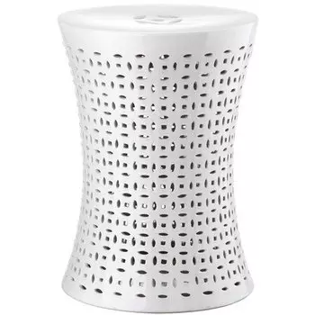 Керамический табурет Camilla Garden Stool White