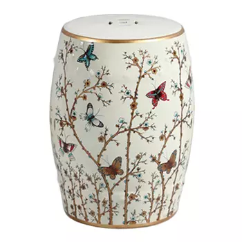 Керамический табурет Flowers & Butterflies