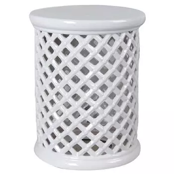 Керамический табурет Romb Garden Stool - White