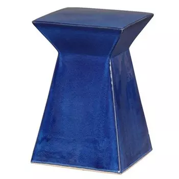 Керамический табурет Upright Garden Stool - Blue